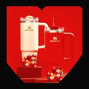 Set of Stanley Year of the Dragon Limited Edition, 30 oz Red and Cream Tumbler